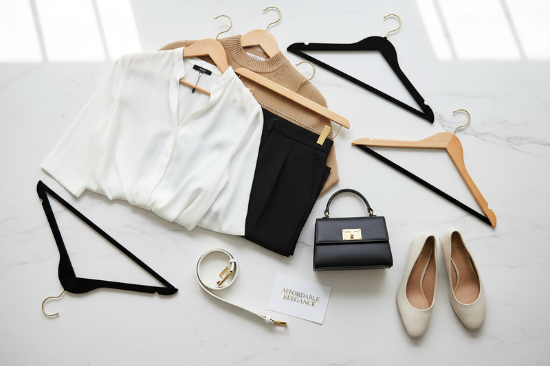 create a budget friendly shopping look including images of hangers